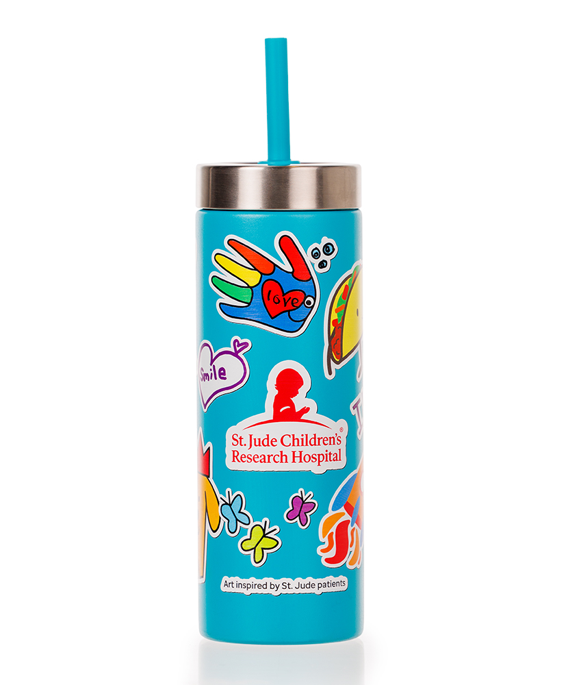 Primary image St. Jude Patient Art Sticker Tumbler - 22oz